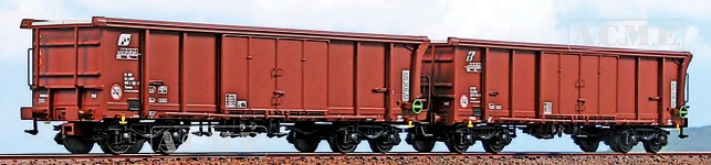 ACME 45195 - H0 - 2-tlg. Set Offene Güterwagen, FS, Ep. VI